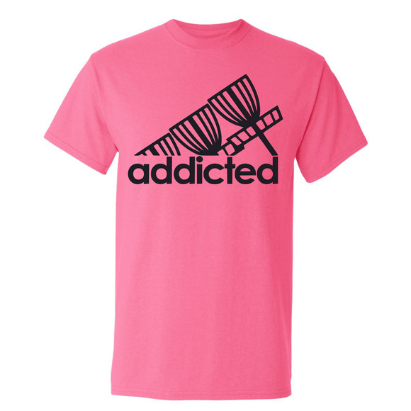 Disc Golf T Shirt ADDICTED Discgolfer Discgolfing Shirt - Picture 13 of 16